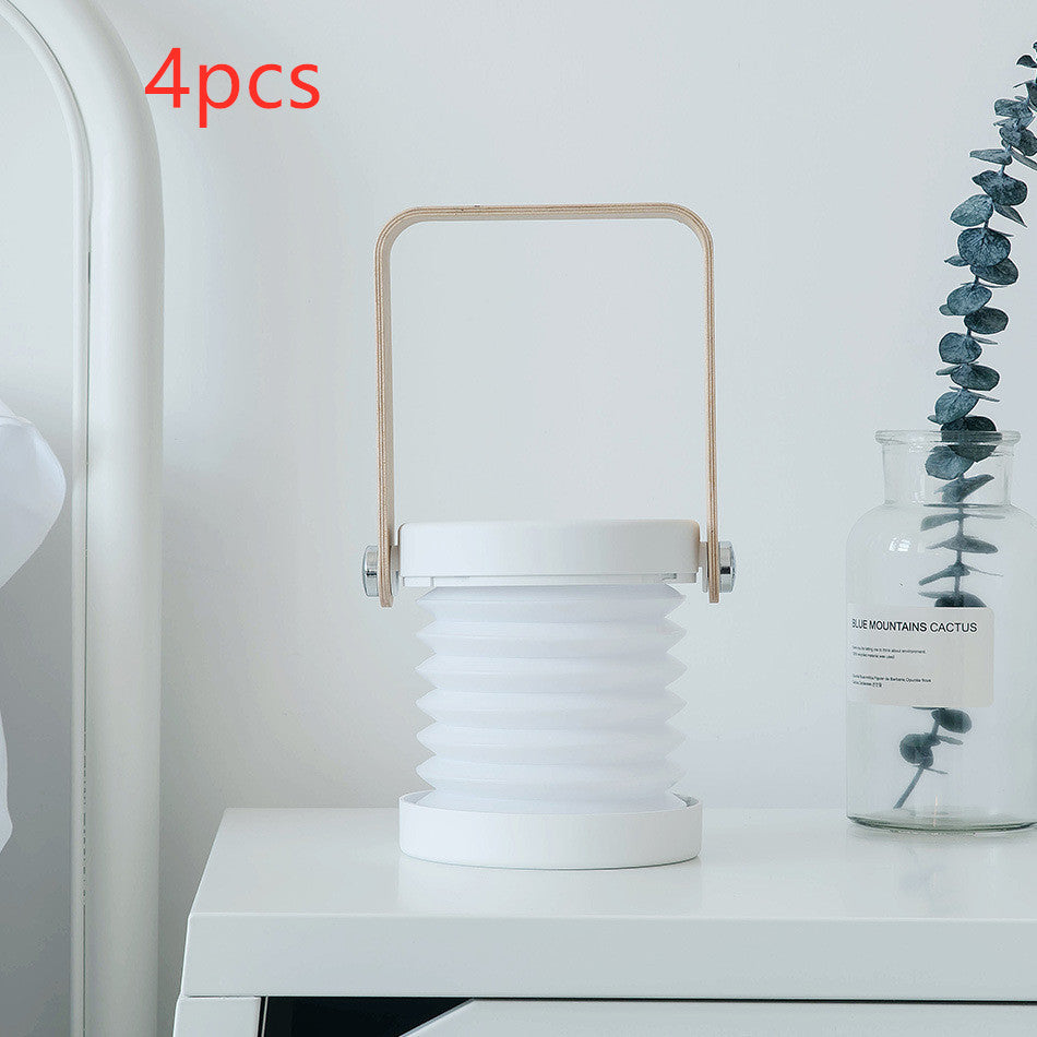 Black Friday Ultimate Sale: 30% off. Foldable Touch Dimmable Reading LED Night Light Portable Lantern Lamp USB Rechargeable For Home Decoration.