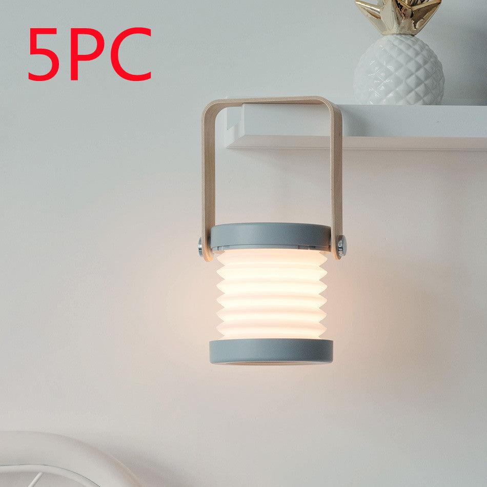 Black Friday Ultimate Sale: 30% off. Foldable Touch Dimmable Reading LED Night Light Portable Lantern Lamp USB Rechargeable For Home Decoration.