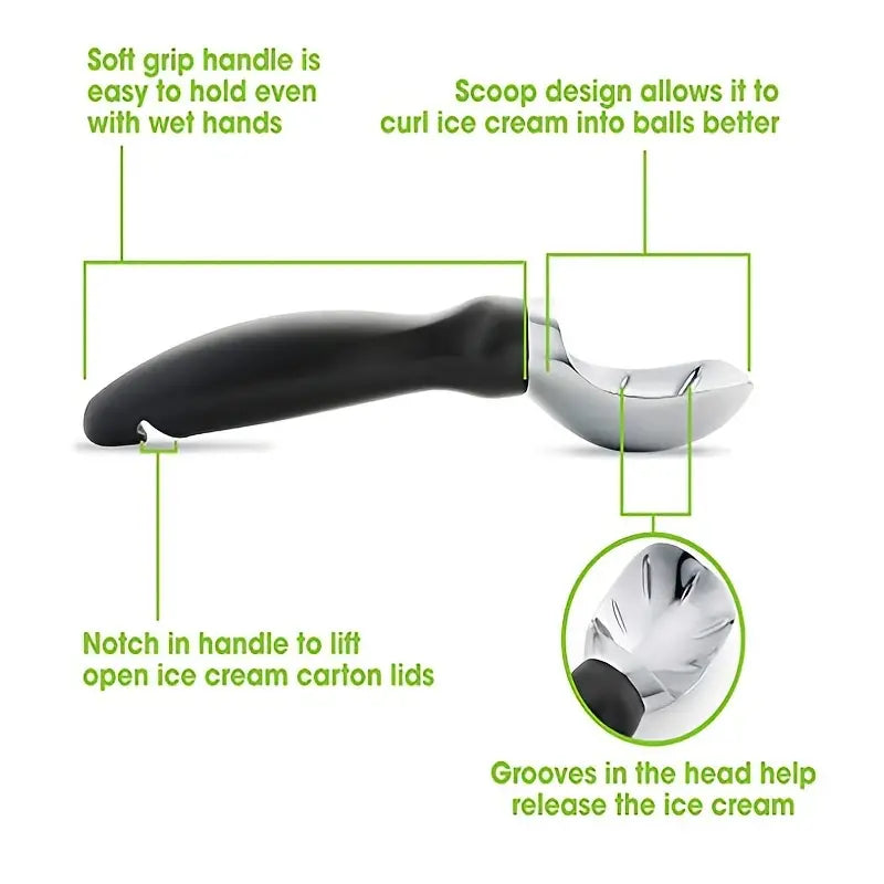 Zinc Alloy Ice Cream Spoon for Ball Digging (1pc)